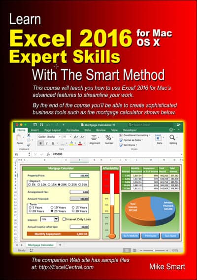 Learn Excel 2016 Expert Skills For Apple Mac With The