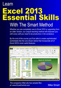 Book Cover - Learn Excel 2013 Essential Skills with The Smart Method