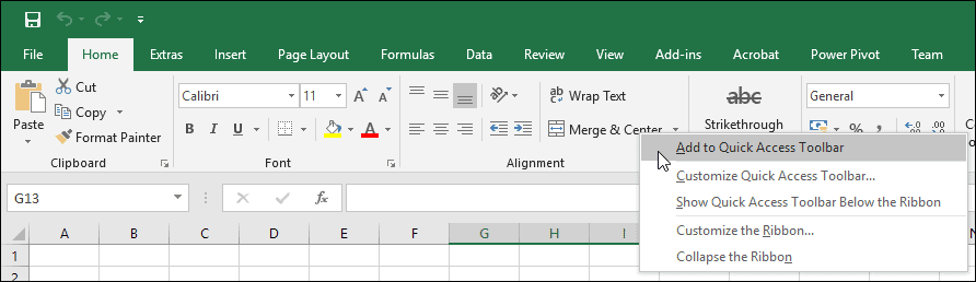 shortcut key for merge and center in excel
