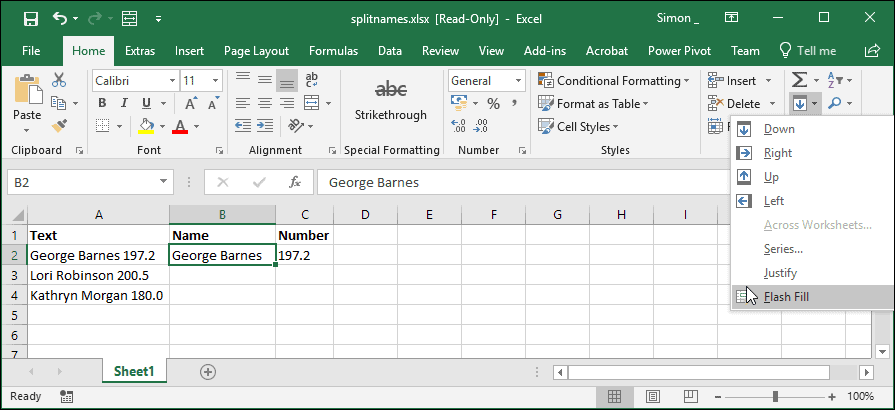 edit autofill for excel on mac