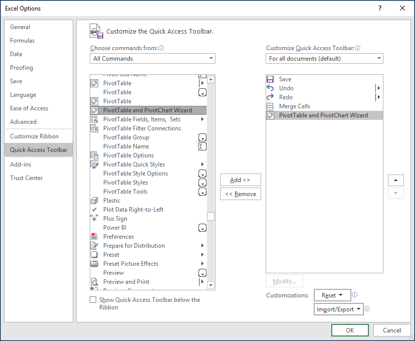 where are the chart elemets in excel 2016 for mac