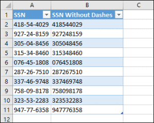 remove hyphens from ssn in excel for mac remove hyphens from ssn in excel for mac