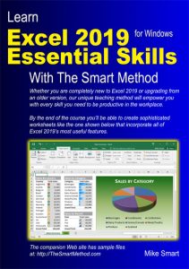 Learn Excel 2019 Essential Skills with The Smart Method - front cover