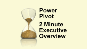 Power Pivot - 2 Minute Executive Overview