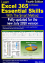 Learn Excel 365 Essential Skills with The Smart Method (fourth edition) front cover