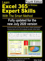 Learn Excel 365 Expert Skills with The Smart Method (fourth edition) book cover